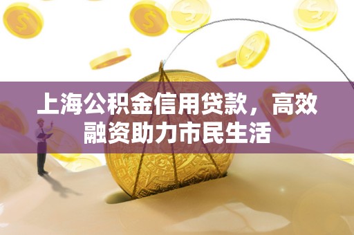 上海公积金信用贷款，高效融资助力市民生活